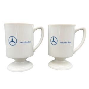 Mercedes Benz Pedestal Mugs Set of 2